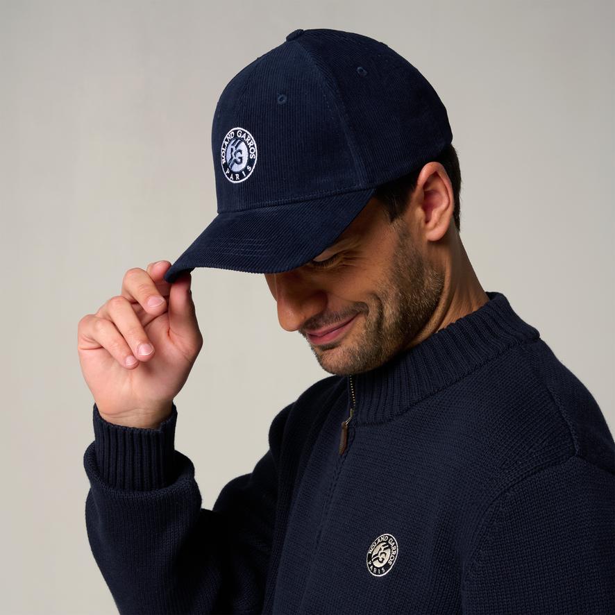 Roland-Garros Velvet Cap - Navy blue | Roland-Garros Store