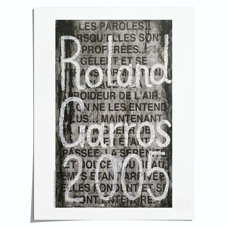 Oneart x Roland-Garros RG 2005 Poster50x70 cm in tub - Clay
