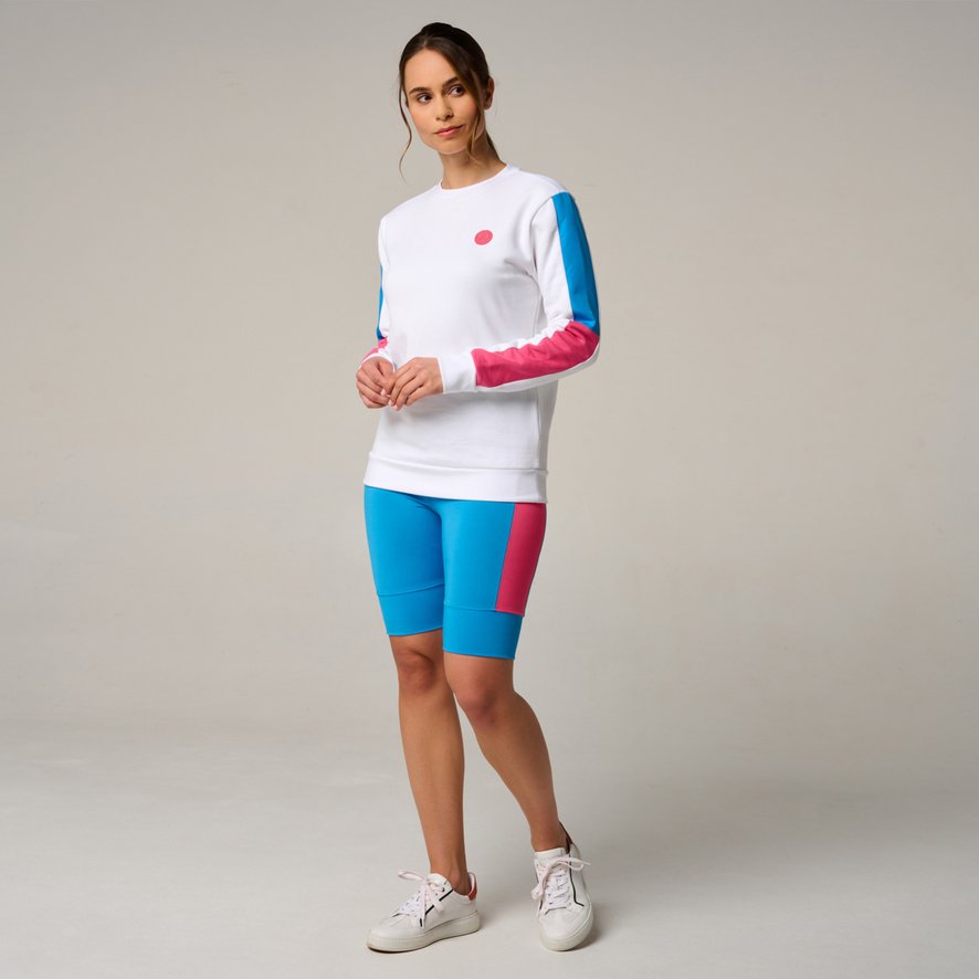 Roland-Garros woman Pop Energy Sweatshirt - Blue and Pink