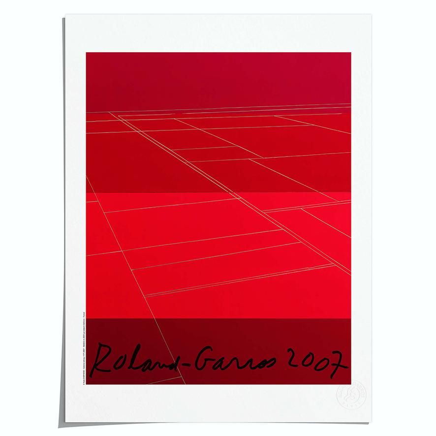 Oneart x Roland-Garros RG 2007 Poster50x70 cm in tub - Clay