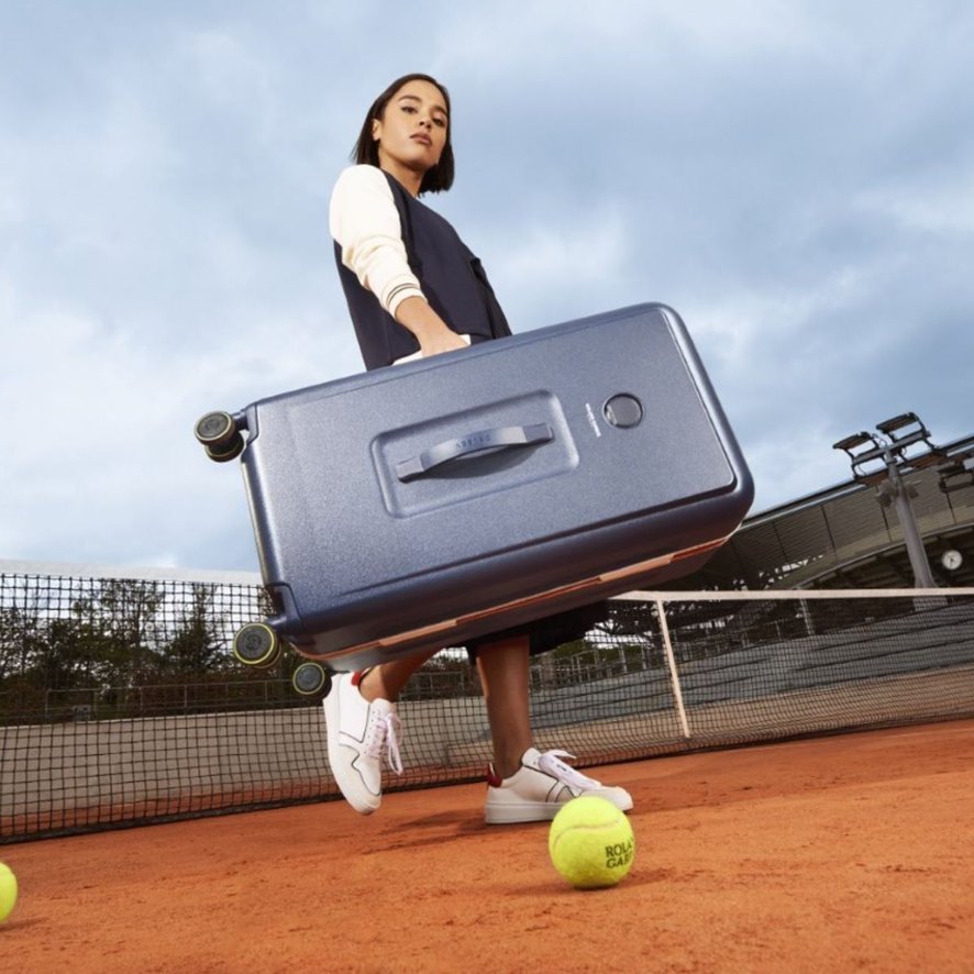 Delsey x Roland-Garros (55cm) Cabin Suitcase - Navy | Roland