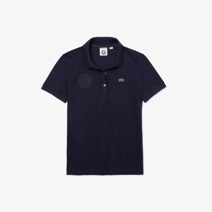 Lacoste for Roland-Garros woman polo shirt - Navy | Roland-Garros Store