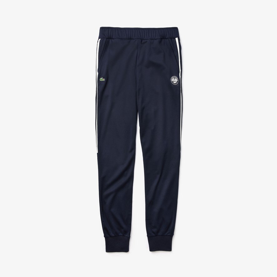 navy blue lacoste joggers