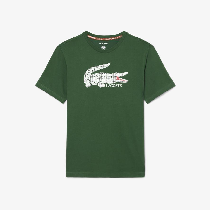 Lacoste x Roland-Garros Performance men T-Shirt - Green | Roland