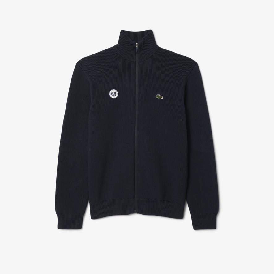 Lacoste x Roland-Garros Umpire Sweater - Navy blue | Roland-Garros