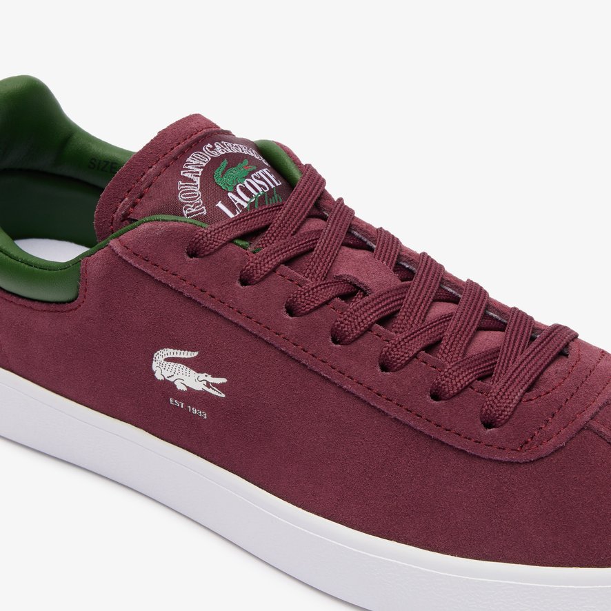 Lacoste x Roland Garros Baseshot Women Baskets Burgundy Roland Garros Store