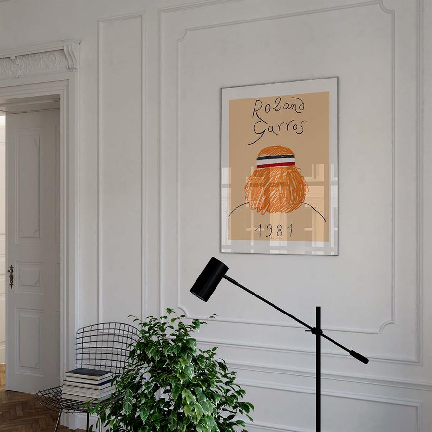 Oneart x Roland-Garros RG 1981 Poster50x70 cm in tub - Clay