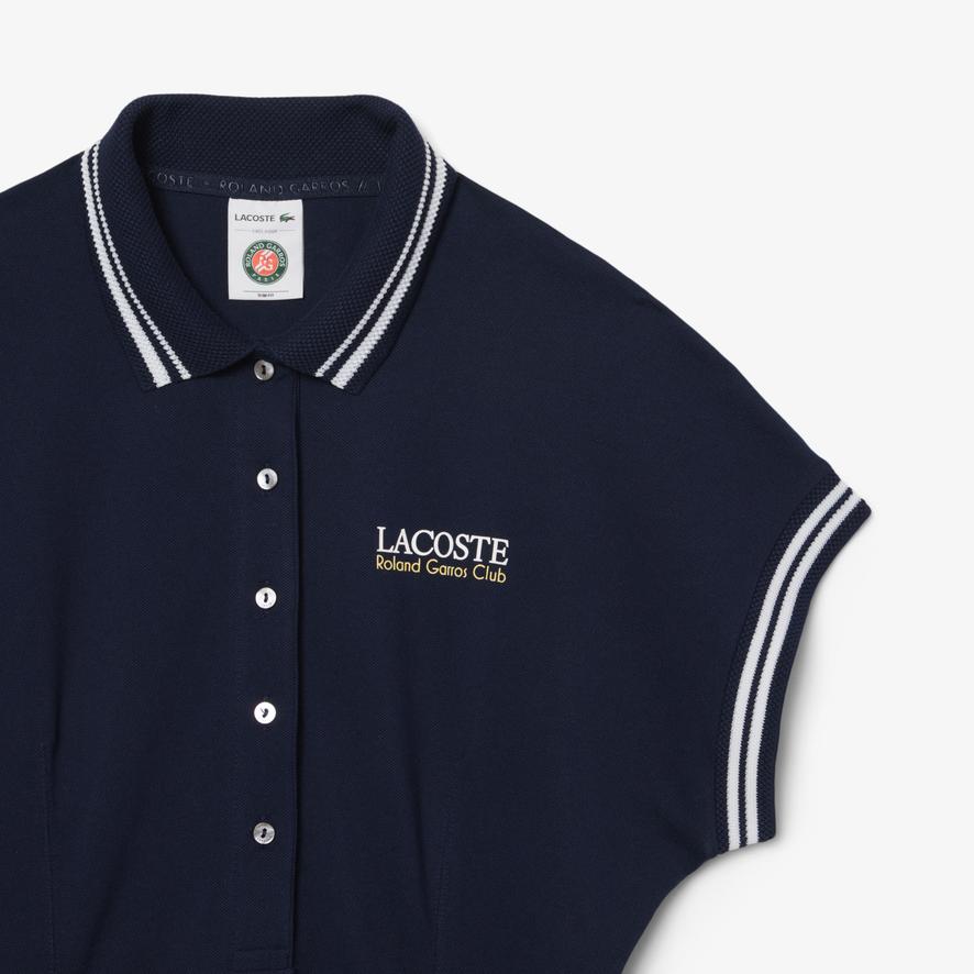 CLUBHOUSE　LACOSTE 　コラボポロ Lacoste x Roland-Garros Club women Dress - Navy blue | Roland