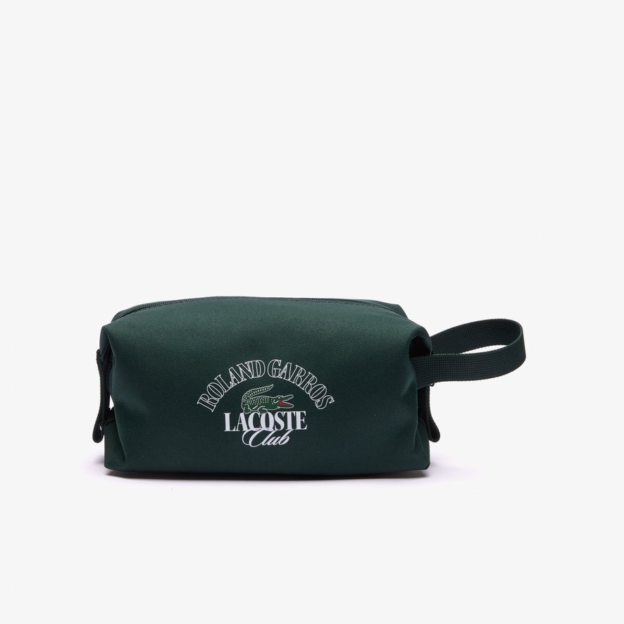 Lacoste x Roland Garros Unisex s Club edition Toiletry bag Green Roland Garros Store