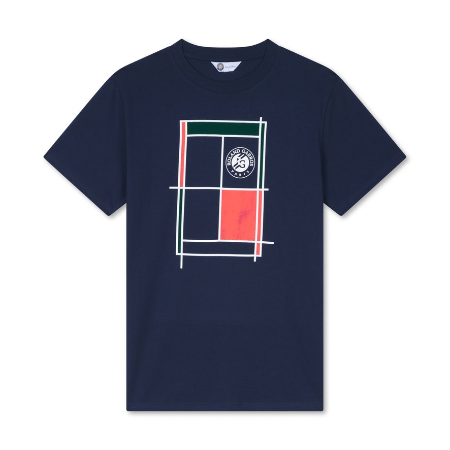 Roland-Garros man Court Shirt - Navy | Roland-Garros Store