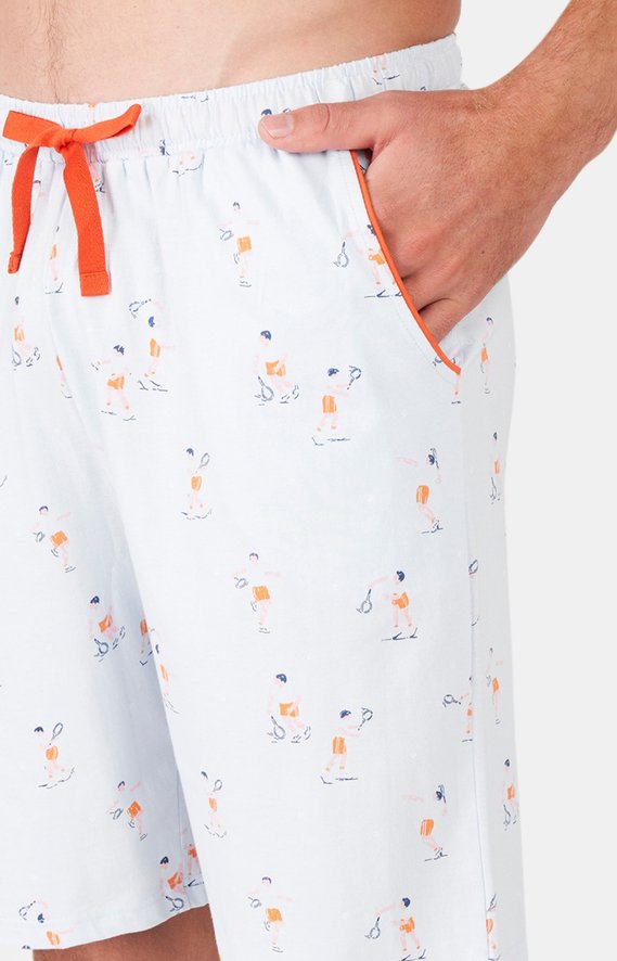 Pyjama court homme Arthur x Roland Garros Marine Roland Garros Boutique