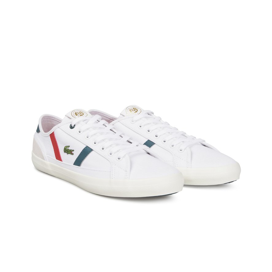 Man sneakers sideline Lacoste x Roland Garros white