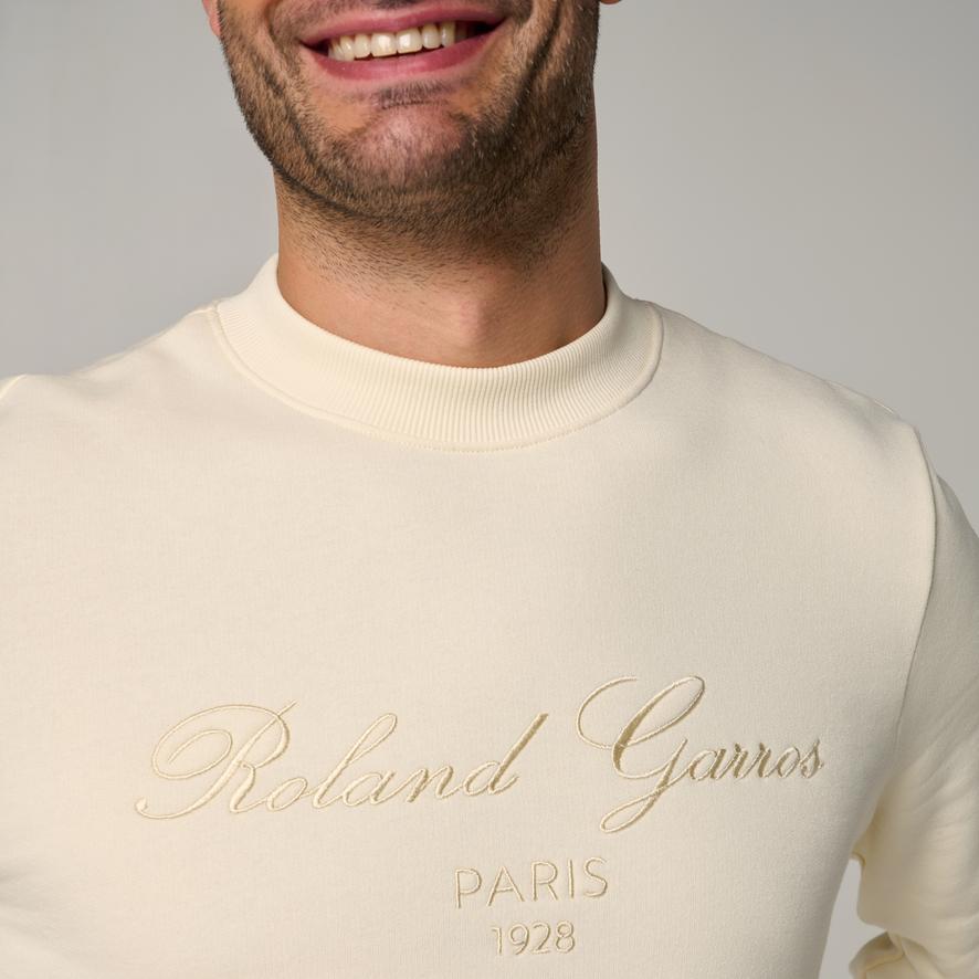 Roland-Garros man Sporty Chic Sweatshirt - Ecru | Roland