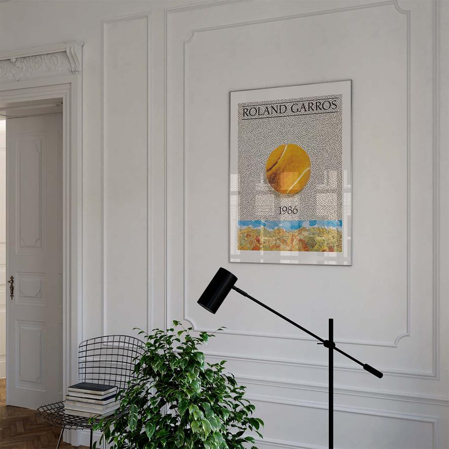 Oneart x Roland-Garros RG 1986 Poster50x70 cm in tub - Clay