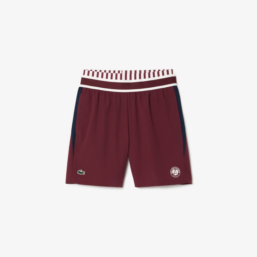 Lacoste x Roland Garros Medvedev Men s Performance Short Burgundy Roland Garros Store