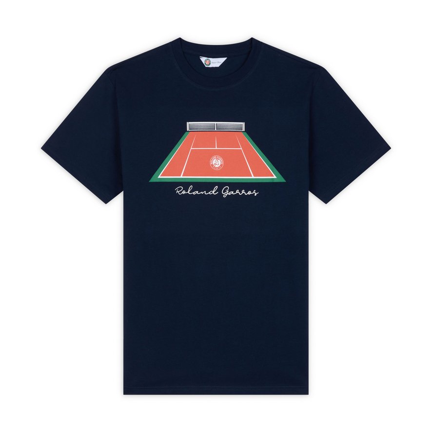 Roland-Garros man Court T-Shirt - Navy | Roland-Garros Store