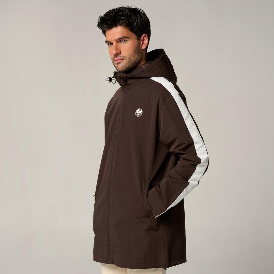 Roland-Garros Heritage Man Wind-breaker - Chocolate | Roland
