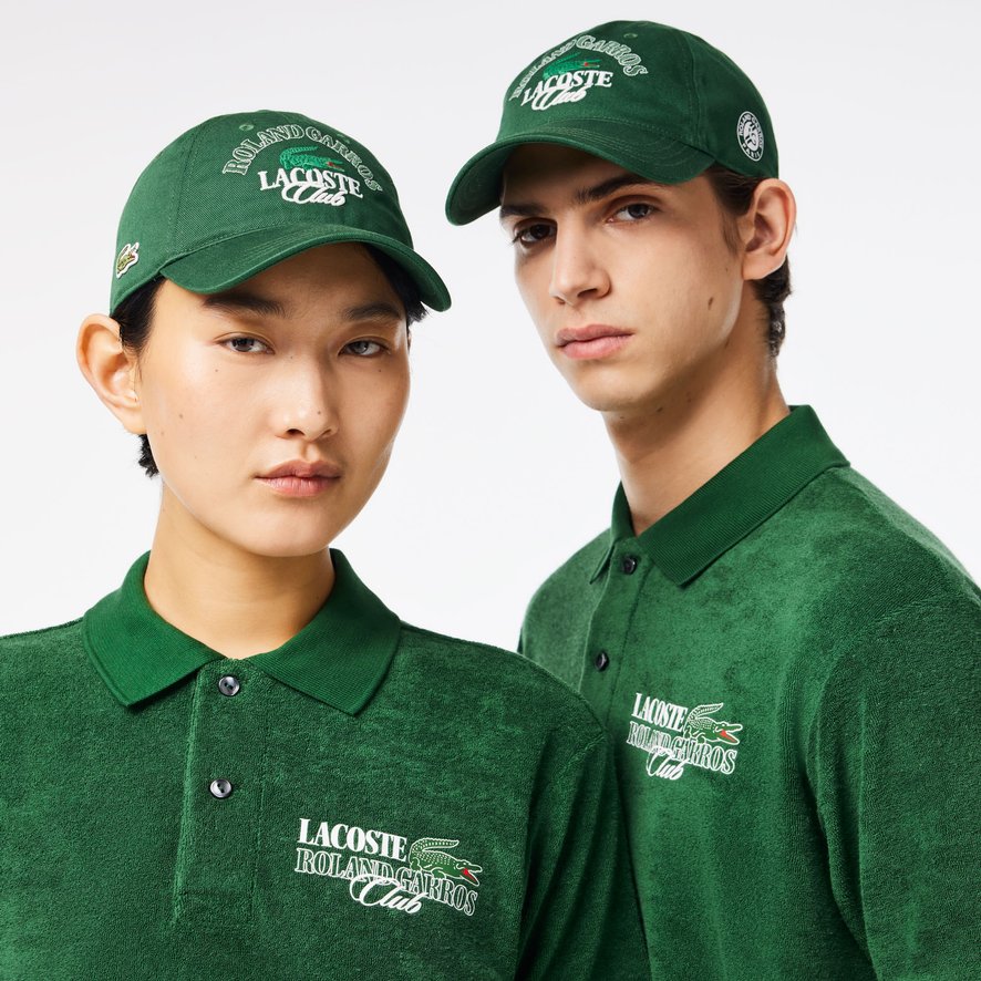 Casquette Club Unisexe Edition Lacoste x Roland Garros Vert Roland Garros Boutique
