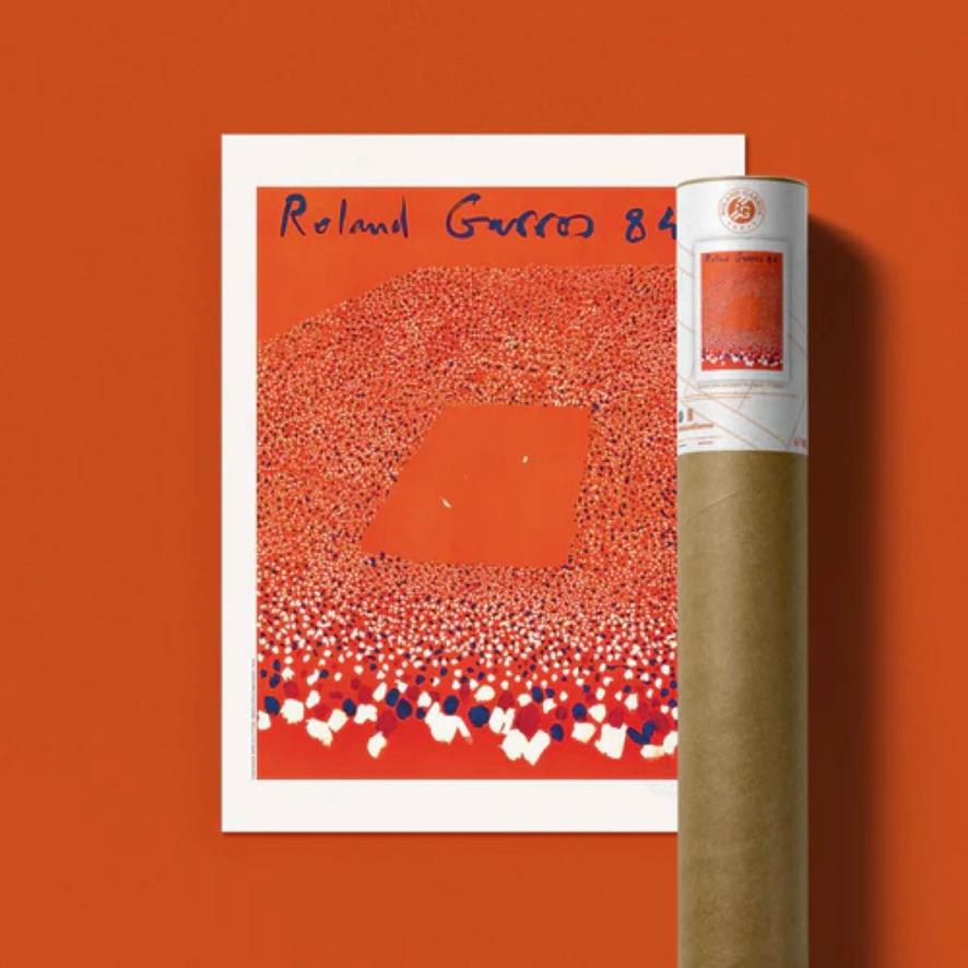 Oneart x Roland-Garros RG 1984 Poster30x40 cm in a pouch - Clay