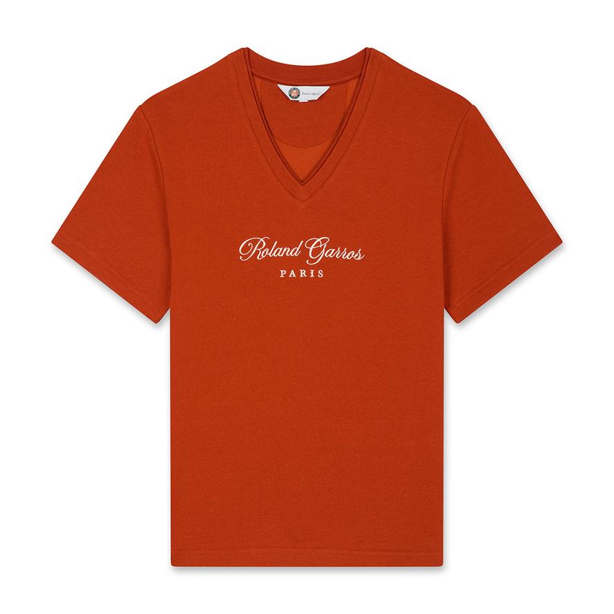 Roland-Garros v-neck heritage women T-Shirt - Clay | Roland-Garros