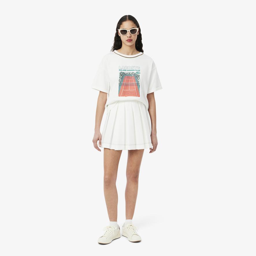 Lacoste x Roland-Garros Carnaby Woman Sneakers - White | Roland
