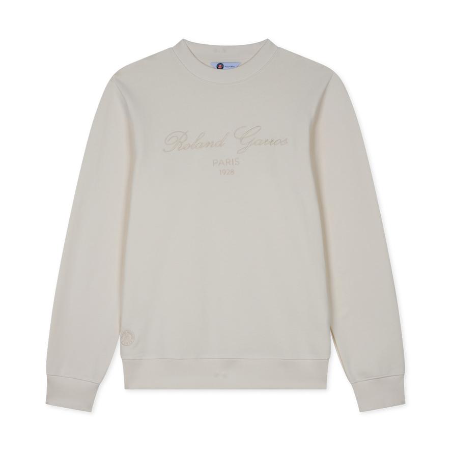 発掘 - 新登場ブランド Sweatshirt Chic Sporty man Roland-Garros - Roland | Ecru ウェア