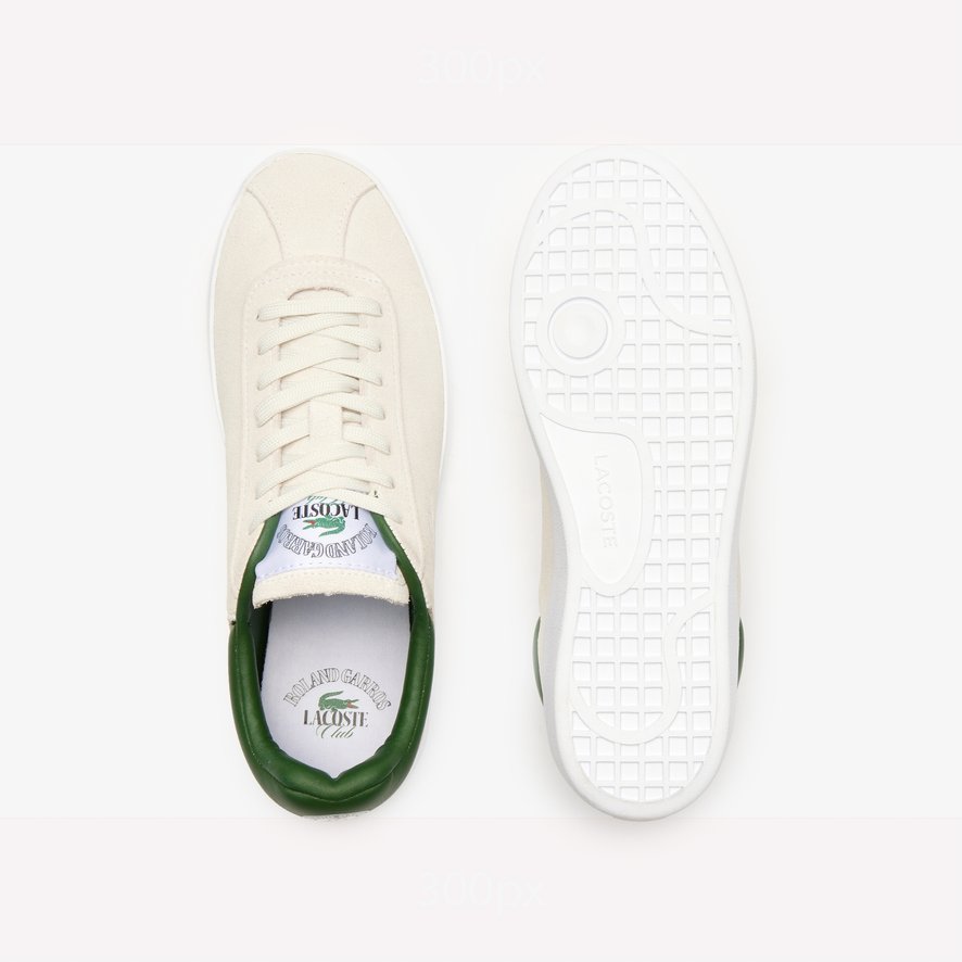 Lacoste x Roland Garros Baseshot Women Baskets - White | Roland