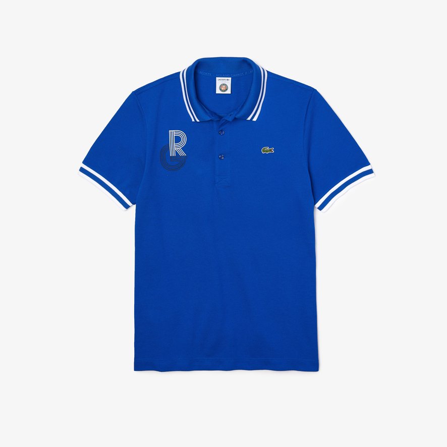 Lacoste for Roland-Garros man shirt - Lazuli | Store