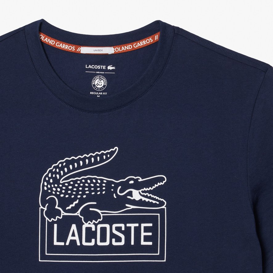 Lacoste★半袖 テニス Roland-Garros ロゴ スポーツ Tシャツ Ultra-Dry Sport Roland Garros Edition Unisex Tennis T-shirt