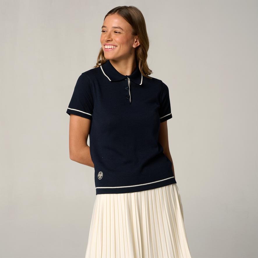 Roland-Garros Heritage Woman Polo shirt - Navy blue | Roland