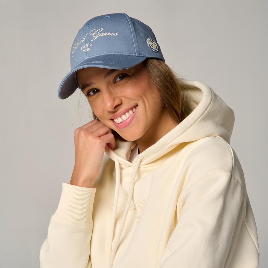 Casquette Roland Garros Enfant - Taille Réglable Bleu - Coton Officiel Licence RG
