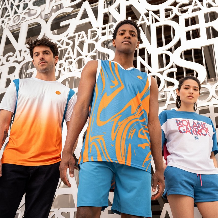 Roland-Garros man Pop Energy Tank Top - Blue and Clay Court