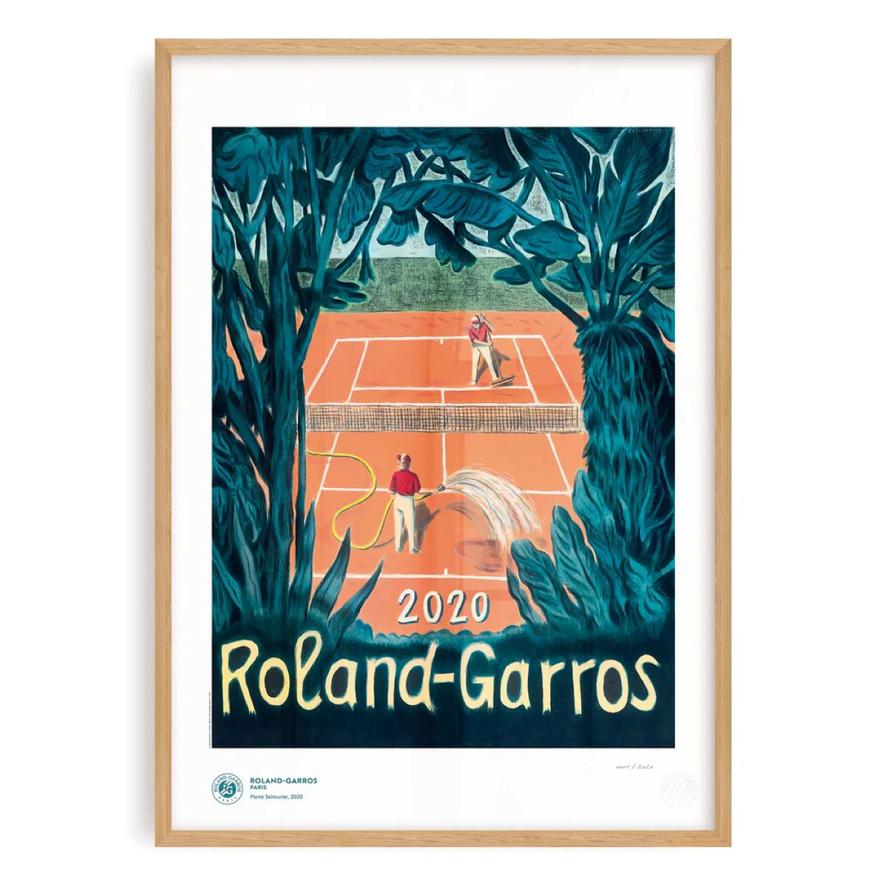 ROLAND GARROS 2017 ポスター70×50cm（フレーム付） Oneart x Roland-Garros RG 2016 Poster50x70 cm in tub - Clay