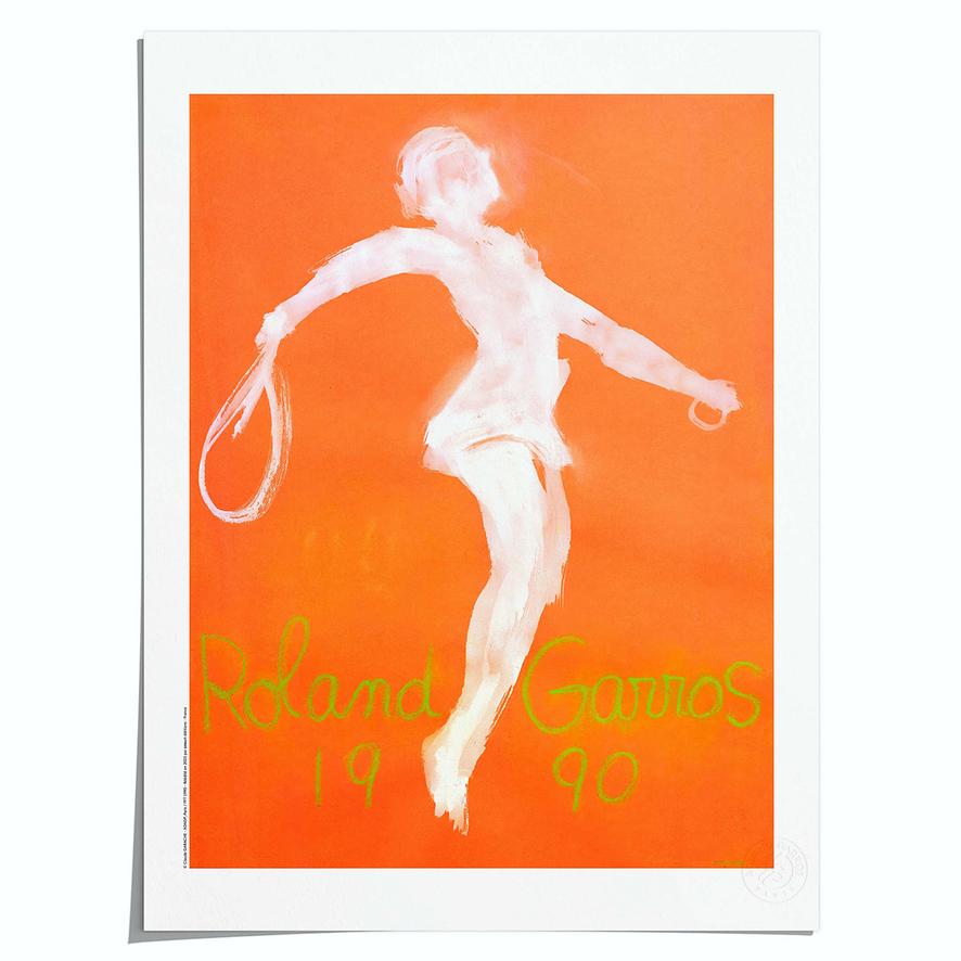 Affiche RG 1990 50x70 cm en tube Oneart x Roland-Garros - Terre