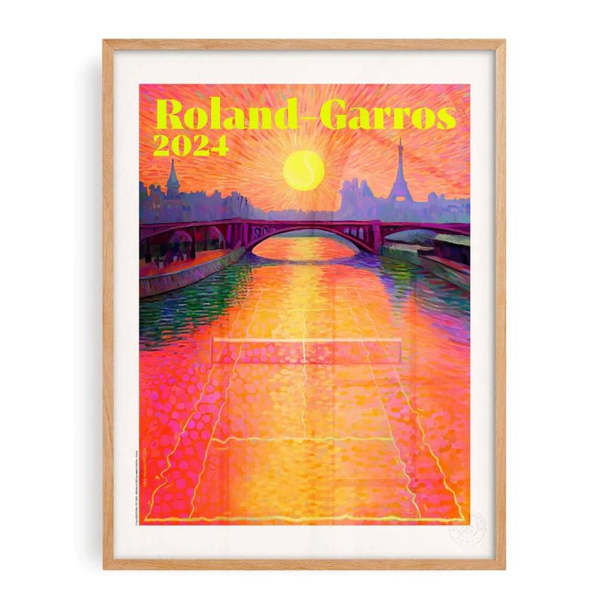 Oneart x Roland-Garros RG 2024 Poster30x40 cm in a pouch - Clay