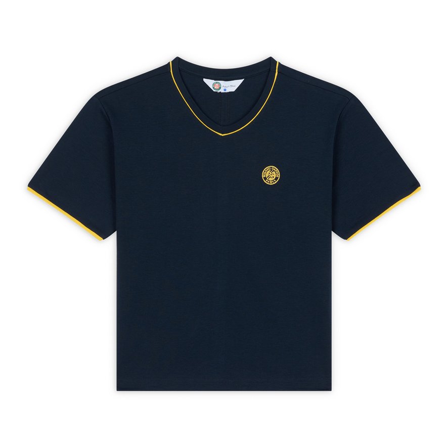 Versace Navy Embroidered T-Shirt