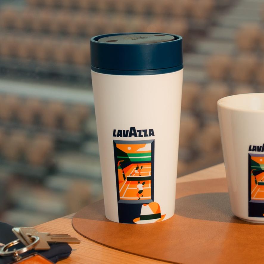 Travel Mug Panama Lavazza x Roland-Garros - Blanc | Roland-Garros