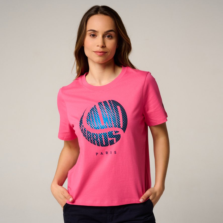 Woman Ball crop t-shirt Roland-Garros - Pink | Roland-Garros