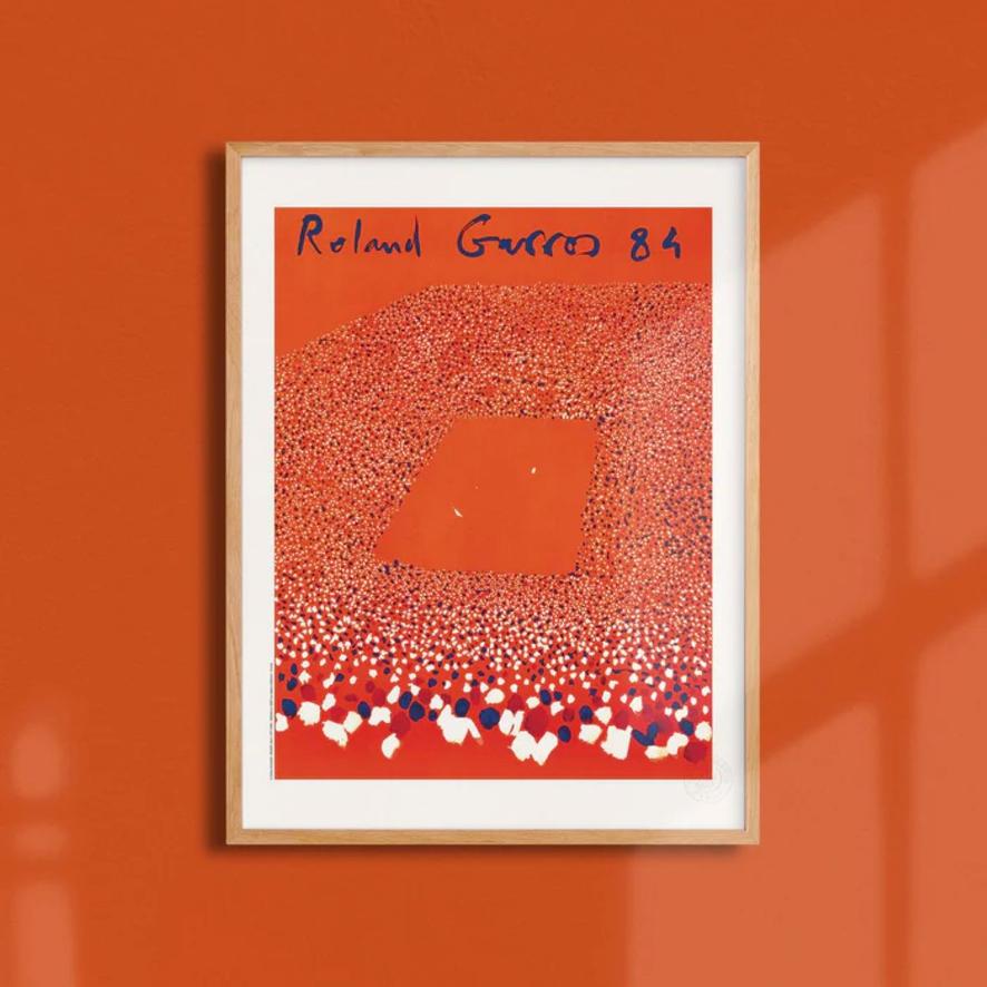 Oneart x Roland-Garros RG 1984 Poster30x40 cm in a pouch - Clay