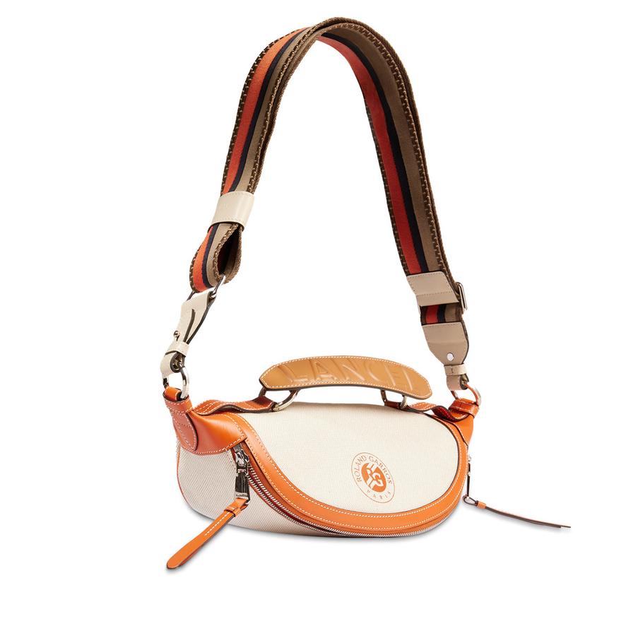 Lancel Paris x Roland-Garros Zipped Cross Body Bag - Ecru | Roland