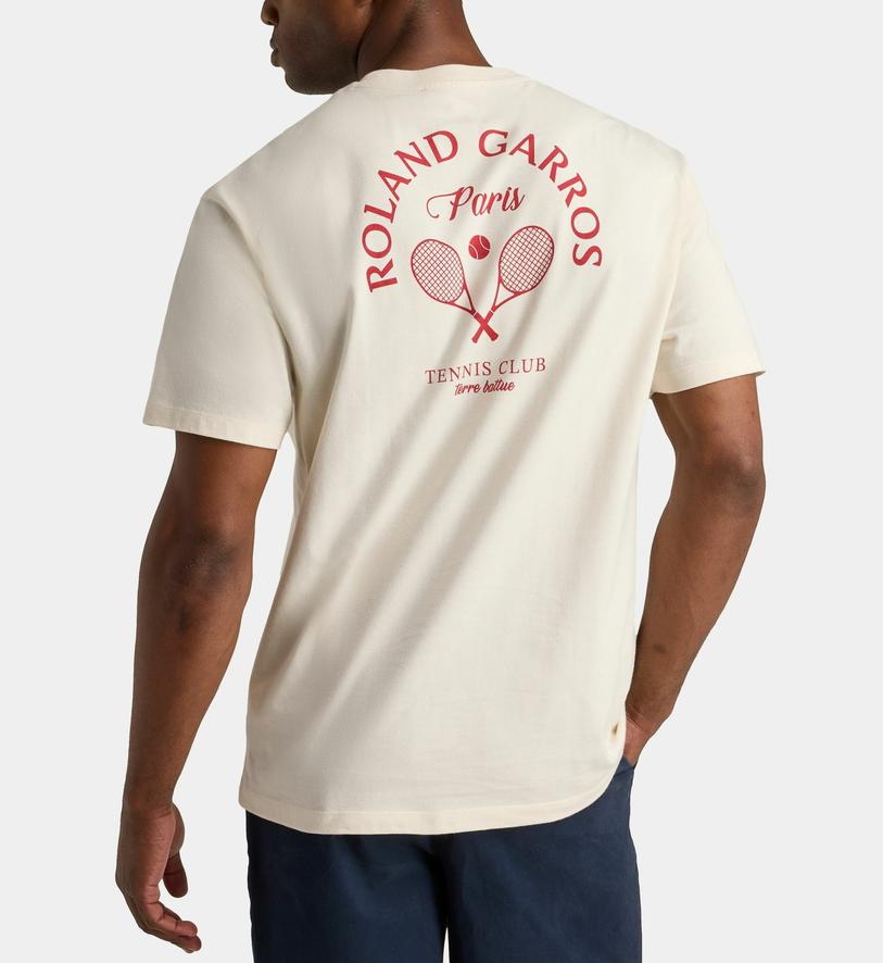 Roland-Garros man Racquets T-Shirt - White | Roland-Garros Store