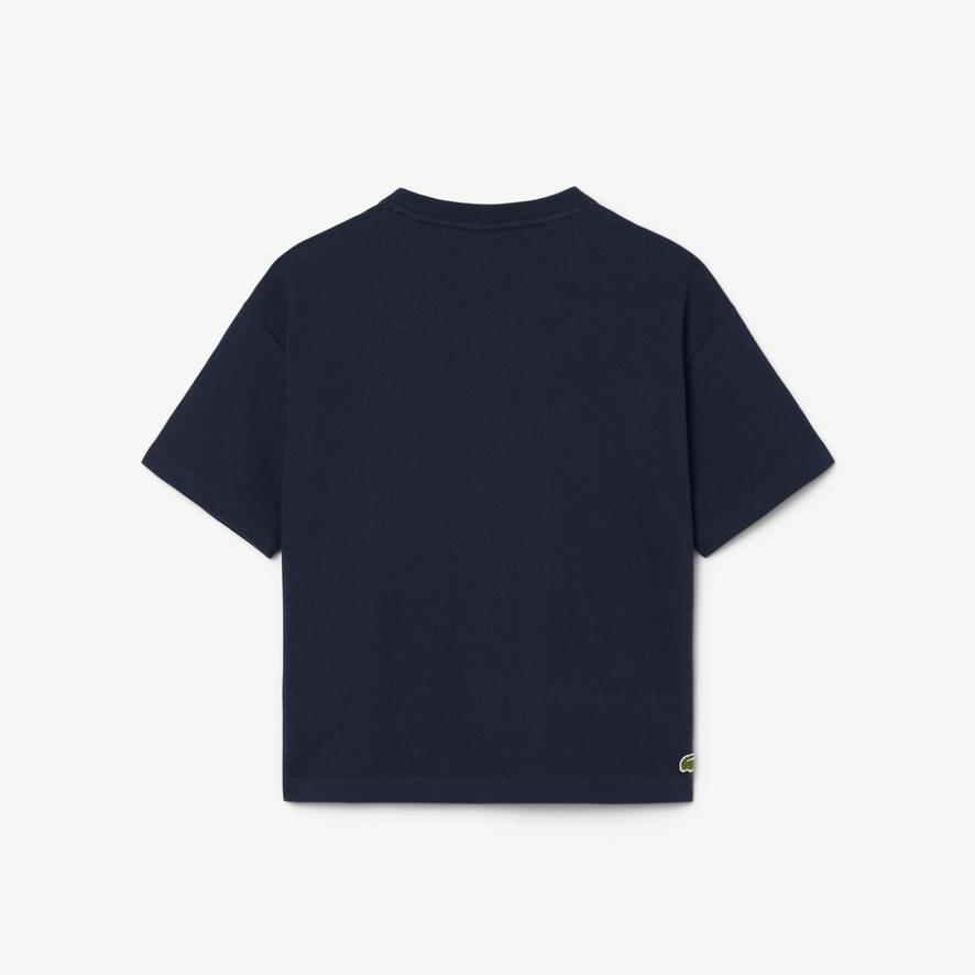 Lacoste x Roland-Garros Club kids T-Shirt - Navy blue | Roland