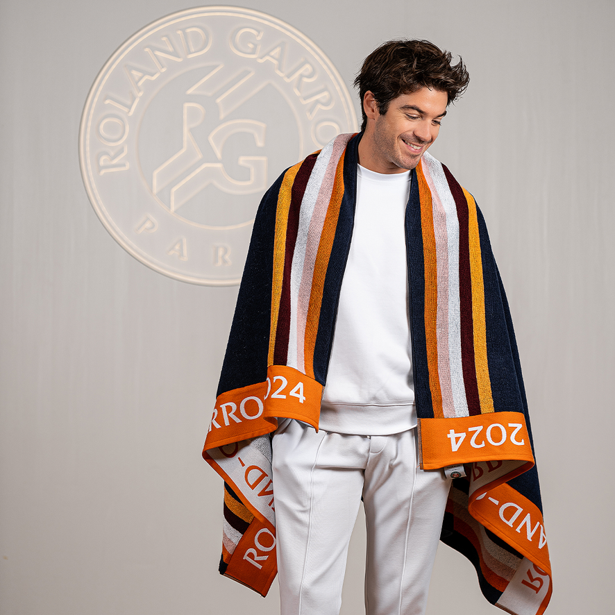 2024 Roland-Garros Player Beach Towel - Navy | Roland-Garros Store