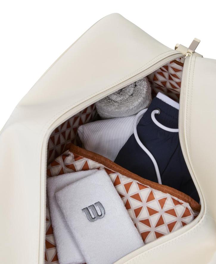 Wilson x Roland-Garros Duffel S Racquets bag - Ecru | Roland