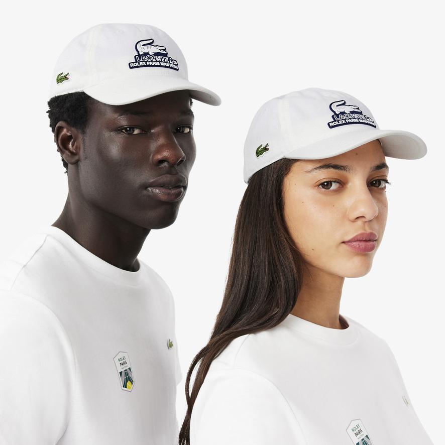 Lacoste x Rolex Paris Masters Lifestyle Cap - White | Roland