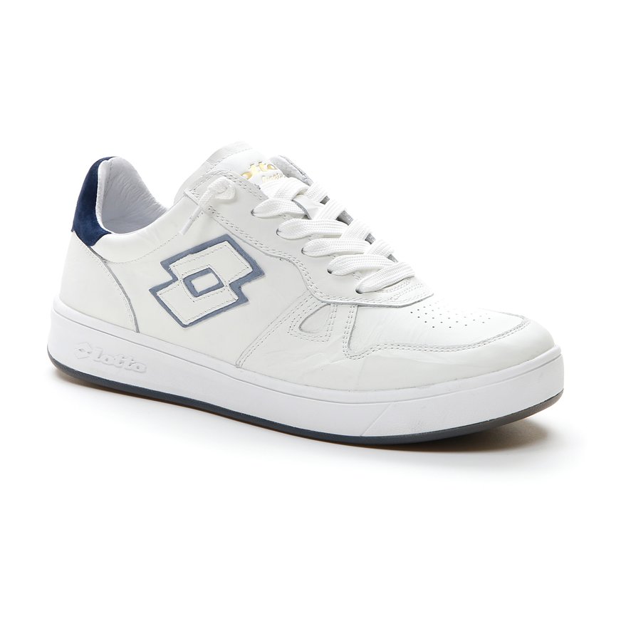 Chaussure signature wrinkles Lotto homme blanc Roland-Garros