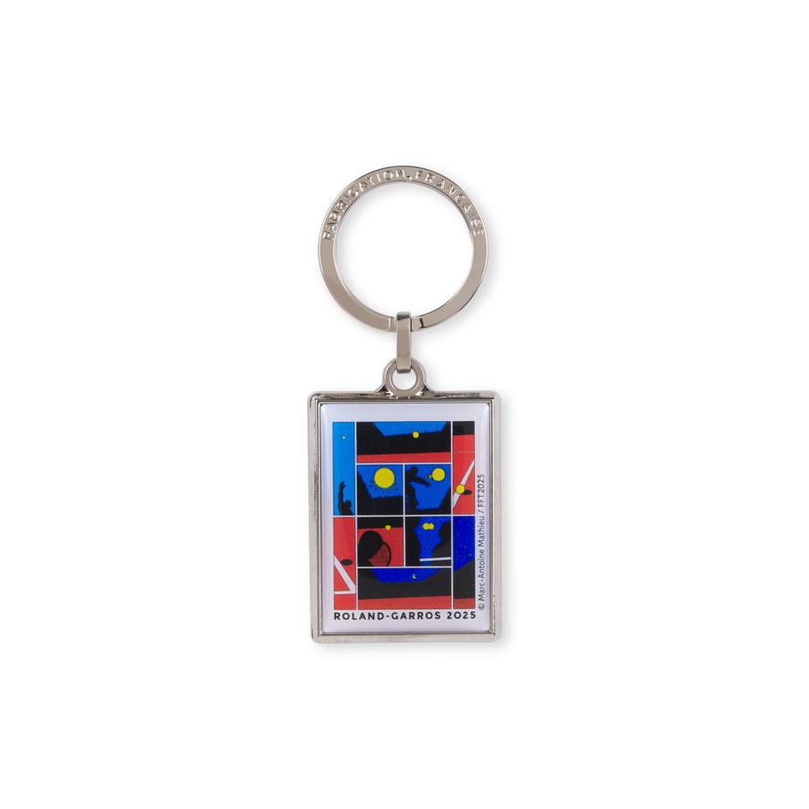 Roland-Garros 2025 Poster Key ring - Multicolor | Roland-Garros Store