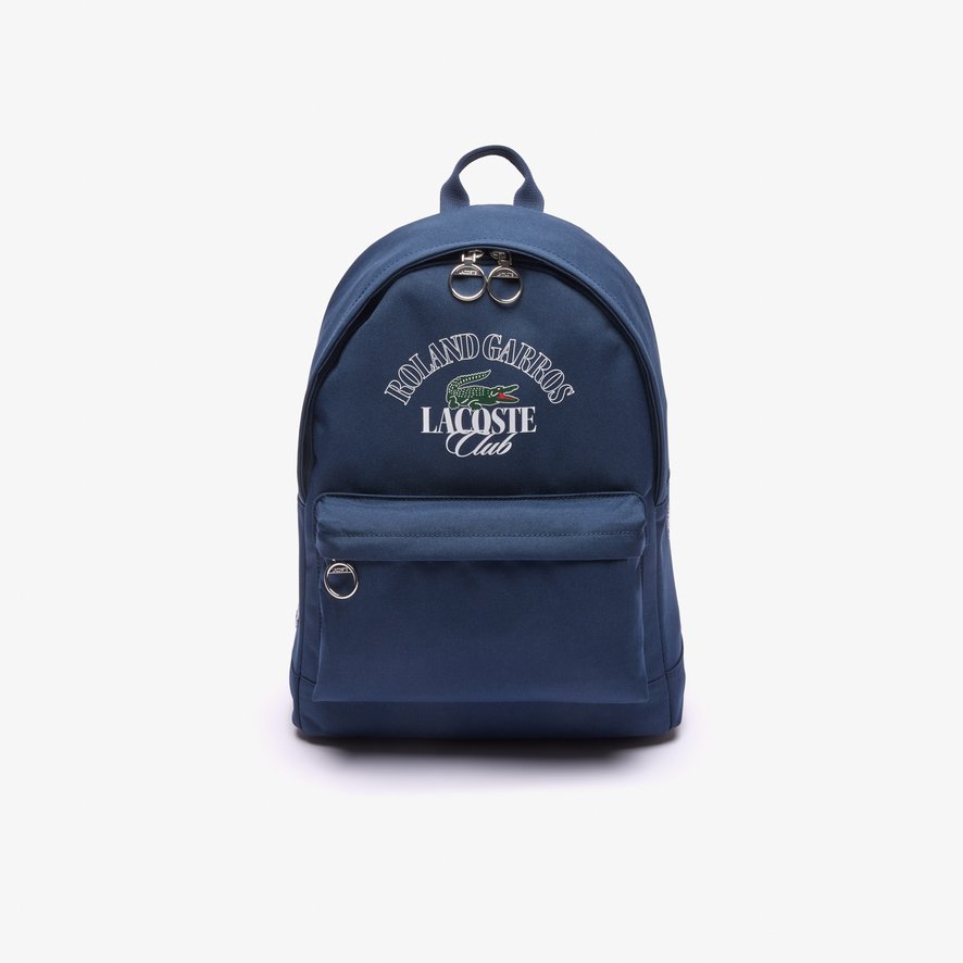 Lacoste x Roland Garros Unisex s Club edition Backpack Navy Roland Garros Store