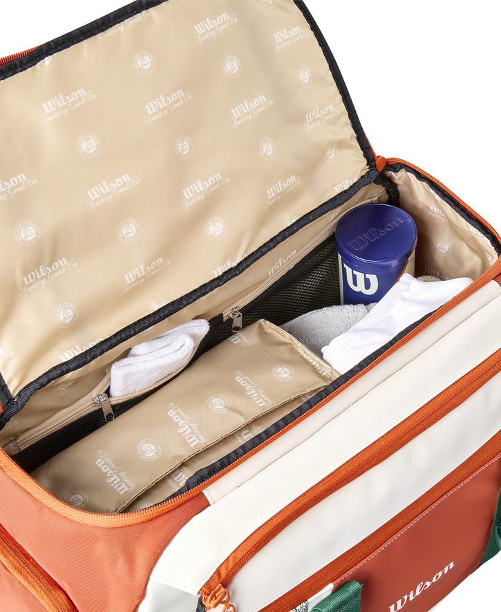 Wilson x Roland-Garros Duffel Racquets bag - Ecru | Roland-Garros