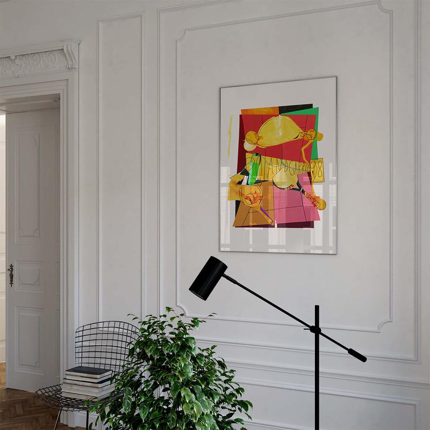 econeco 大版　アート Oneart x Roland-Garros RG 1998 Poster50x70 cm in tub - Clay